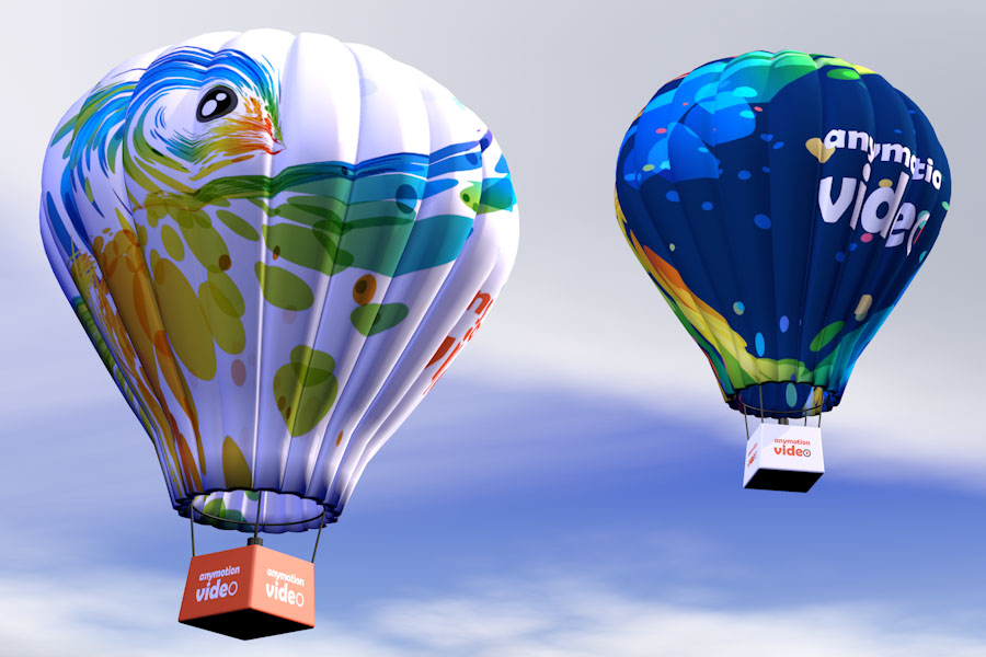 air balloons v3 - mobile: Animation can make your ideas fly
